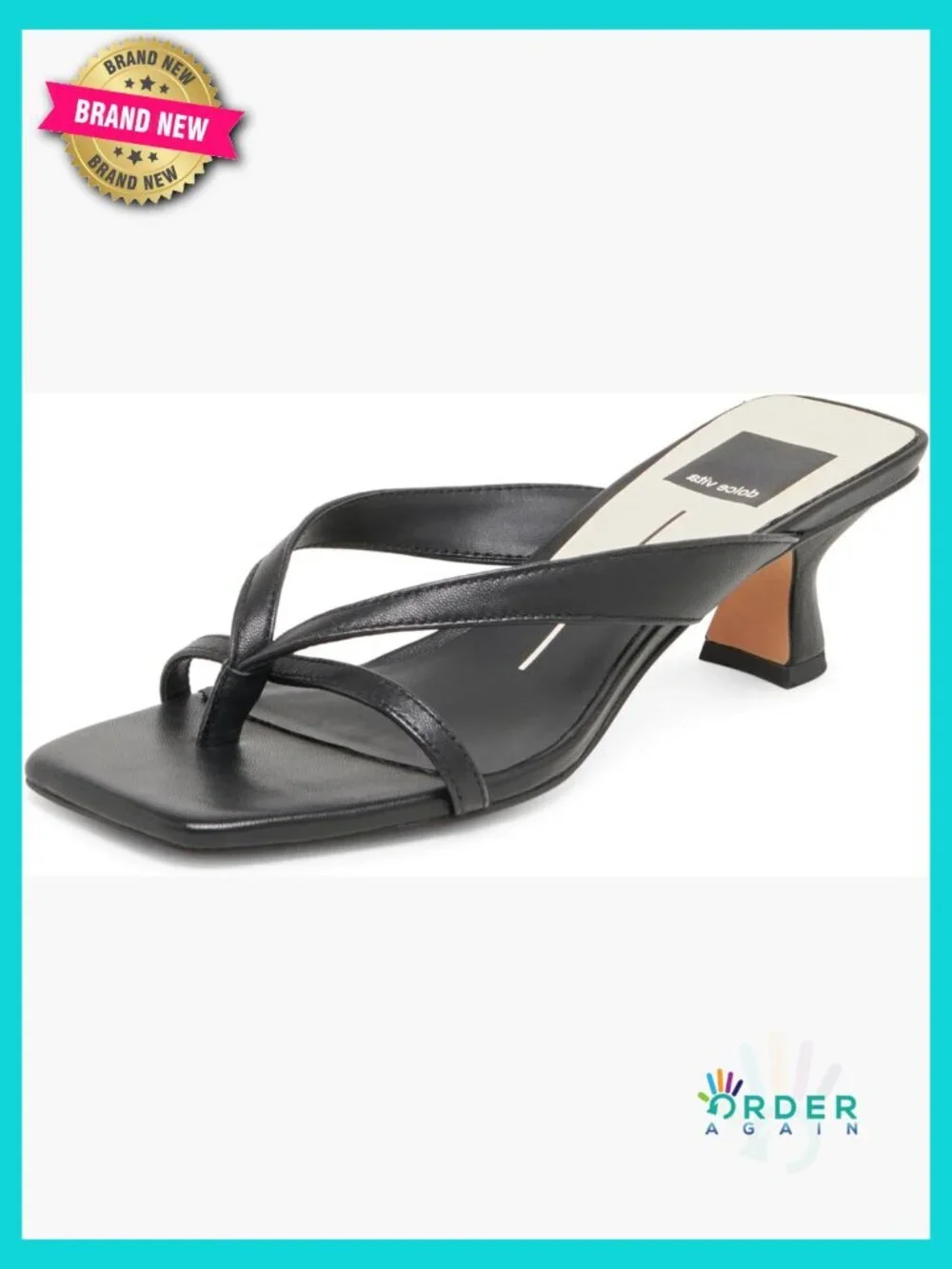 Heeled Sandals Open Toe Slingback Kitten Heel Slide Leather Nylon